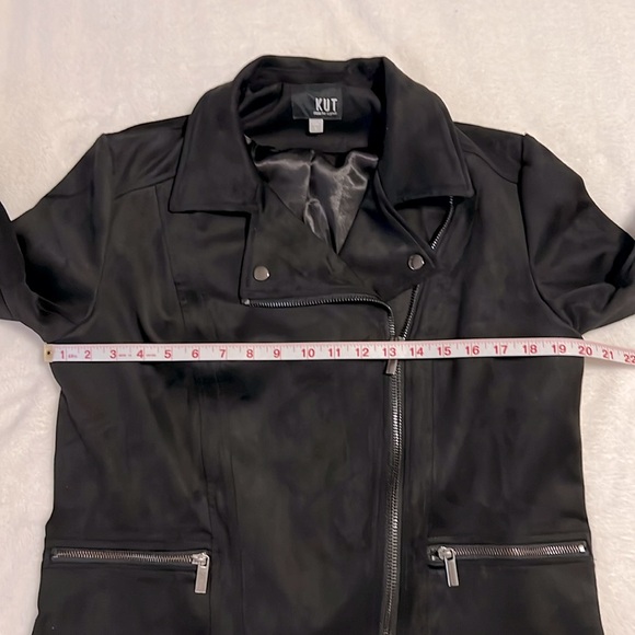 Kut From The Kloth Eveline Moto Jacket Black Size L - Picture 8 of 9